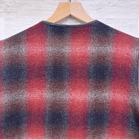 Woolrich Vintage Tweed Hunting Vest Jacket Plaid Full Zip USA Made Mens Large - Picture 4 of 7